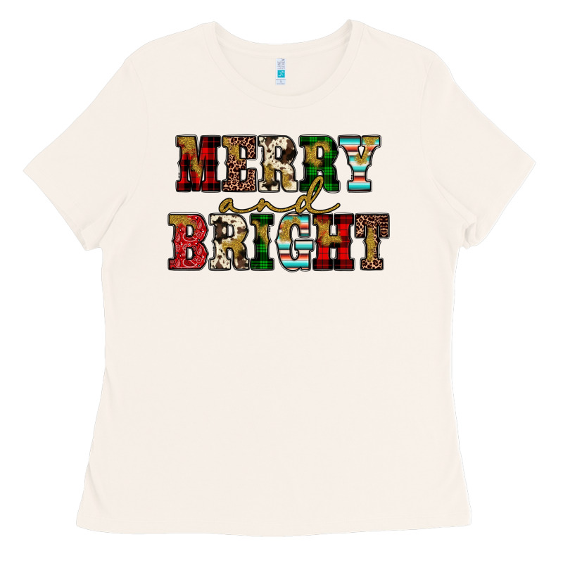 Merry And Bright Ladies Tee by JahusDesignShop | Teevron