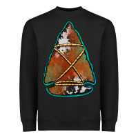 Black cowhide rusty arrowhead Heavyweight Sweatshirt - Jasminsmagicworld