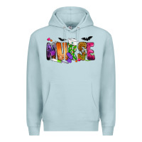 Blue Mist Nurse Halloween Premium Hoodie - NancyCooperArtShop