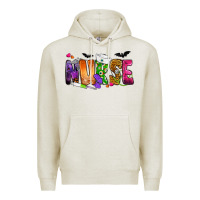 Oatmeal Heather Nurse Halloween Premium Hoodie - NancyCooperArtShop