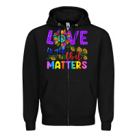Black Love İs All That Matters Zipper Hoodie - BundleAndBundleShop