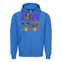 True Royal Love İs All That Matters Zipper Hoodie - BundleAndBundleShop