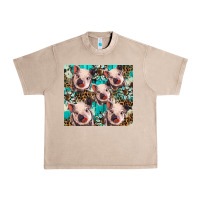 French Oak western cowhide sunflower baby pig Urban Heavy Tee - BarkalooDesign