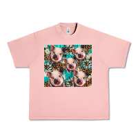 Salmon western cowhide sunflower baby pig Urban Heavy Tee - BarkalooDesign
