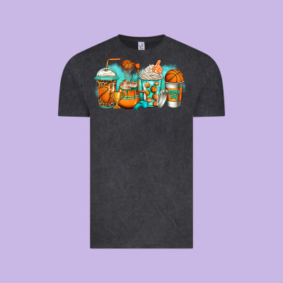 Basketball Coffee Cups Vintage Tee Designed By Jasminsmagicworld