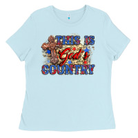 Baby Blue this is god's country Ladies Tee - Zillion Design Studio