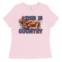 Bubblegum Pink this is god's country Ladies Tee - Zillion Design Studio