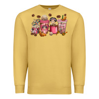 Antique Gold cafecito y chisme coffee cups Premium Sweatshirt - texasbilliewilder