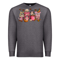 Charcoal Heather cafecito y chisme coffee cups Premium Sweatshirt - texasbilliewilder