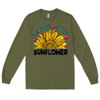 Army Green mommy' s little sunflower Long Sleeve Tee - MaliasSmallBusiness