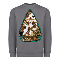 Storm cowhide leopard arrowhead Heavyweight Sweatshirt - Jasminsmagicworld