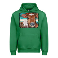 Emerald Cows Serape Leopard Gemstone Urban Hoodie - CowCowDesign