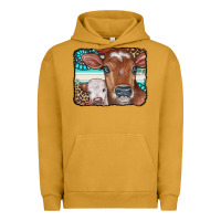 Pigment Peanut Butter Cows Serape Leopard Gemstone Urban Hoodie - CowCowDesign