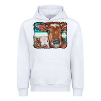 White Cows Serape Leopard Gemstone Urban Hoodie - CowCowDesign