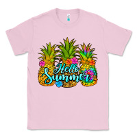Bubblegum Pink hello summer pineapple Classic Tee - Jasminsmagicworld