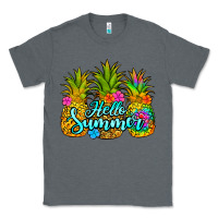 Charcoal Heather hello summer pineapple Classic Tee - Jasminsmagicworld
