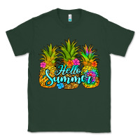 Sports Green hello summer pineapple Classic Tee - Jasminsmagicworld