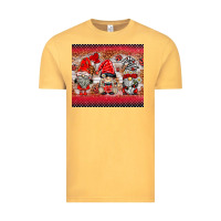 Vintage Mustard ladybug gnomies Vintage Tee - BarkalooDesign