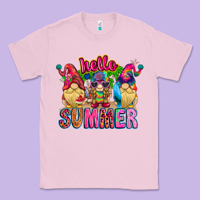 Hello Summer Gnome Classic Tee Designed By Cowhidedigitalart
