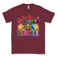 Burgundy Hello summer Gnome Classic Tee - CowhideDigitalArt