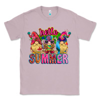 Lilac Hello summer Gnome Classic Tee - CowhideDigitalArt