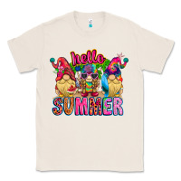 Natural Hello summer Gnome Classic Tee - CowhideDigitalArt