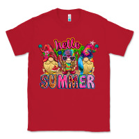 Red Hello summer Gnome Classic Tee - CowhideDigitalArt