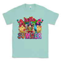 Seafoam Hello summer Gnome Classic Tee - CowhideDigitalArt