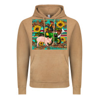 Vintage Camel western farm tractor pig rooster cow sunflowers Vintage Hoodie - Artiststas
