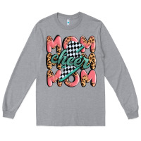 Heather Grey cheer mom Long Sleeve Tee - MaliasSmallBusiness