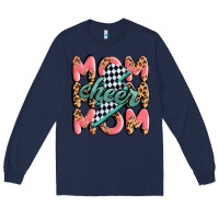 Navy cheer mom Long Sleeve Tee - MaliasSmallBusiness
