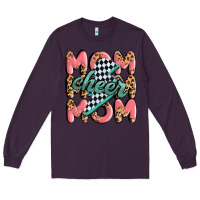 Plum cheer mom Long Sleeve Tee - MaliasSmallBusiness