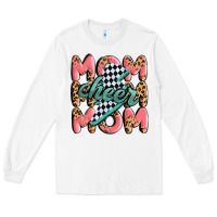 White cheer mom Long Sleeve Tee - MaliasSmallBusiness