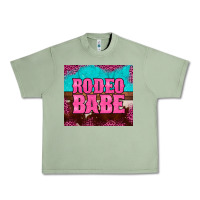 Oil Green rodeo babe cowhide leopard turquoise Urban Heavy Tee - BarkalooDesign