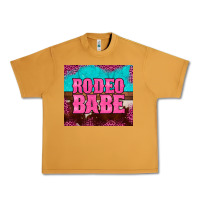 Peanut Butter rodeo babe cowhide leopard turquoise Urban Heavy Tee - BarkalooDesign