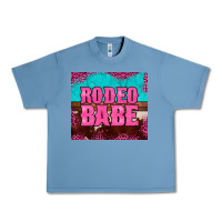 Pebble Blue rodeo babe cowhide leopard turquoise Urban Heavy Tee - BarkalooDesign