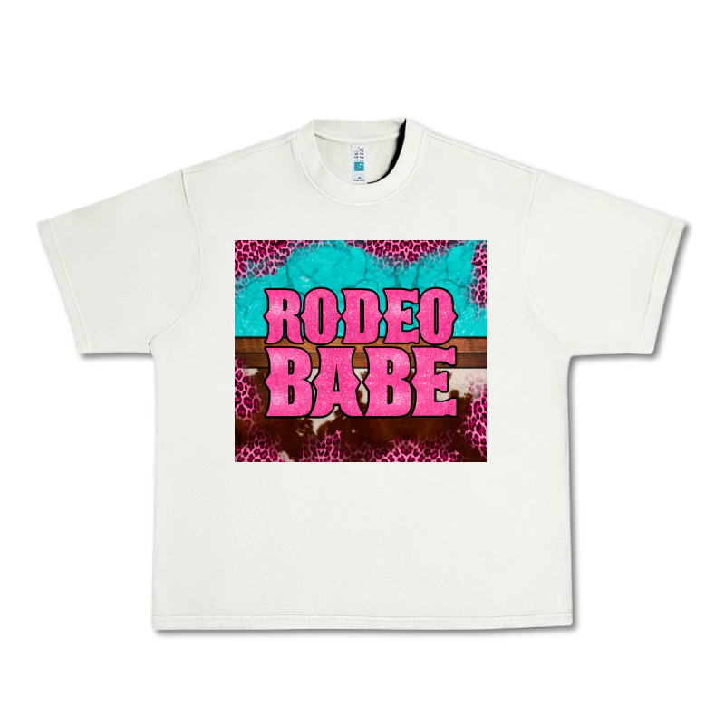 Rodeo Babe Cowhide Leopard Turquoise Urban Heavy Tee by BarkalooDesign | Teevron