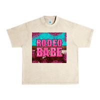 Sandshell rodeo babe cowhide leopard turquoise Urban Heavy Tee - BarkalooDesign