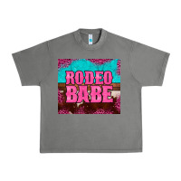 Tornado rodeo babe cowhide leopard turquoise Urban Heavy Tee - BarkalooDesign