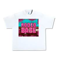 White rodeo babe cowhide leopard turquoise Urban Heavy Tee - BarkalooDesign