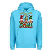 Ocean Blue Chillin' with my gnomes Premium Hoodie - NancyCooperArtShop