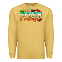 Antique Gold the beach is calling Premium Sweatshirt - NancyCooperArtShop