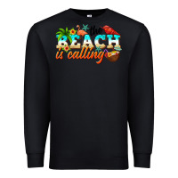 Black the beach is calling Premium Sweatshirt - NancyCooperArtShop