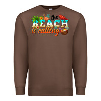 Chestnut the beach is calling Premium Sweatshirt - NancyCooperArtShop