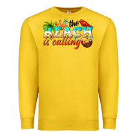 Lemon the beach is calling Premium Sweatshirt - NancyCooperArtShop