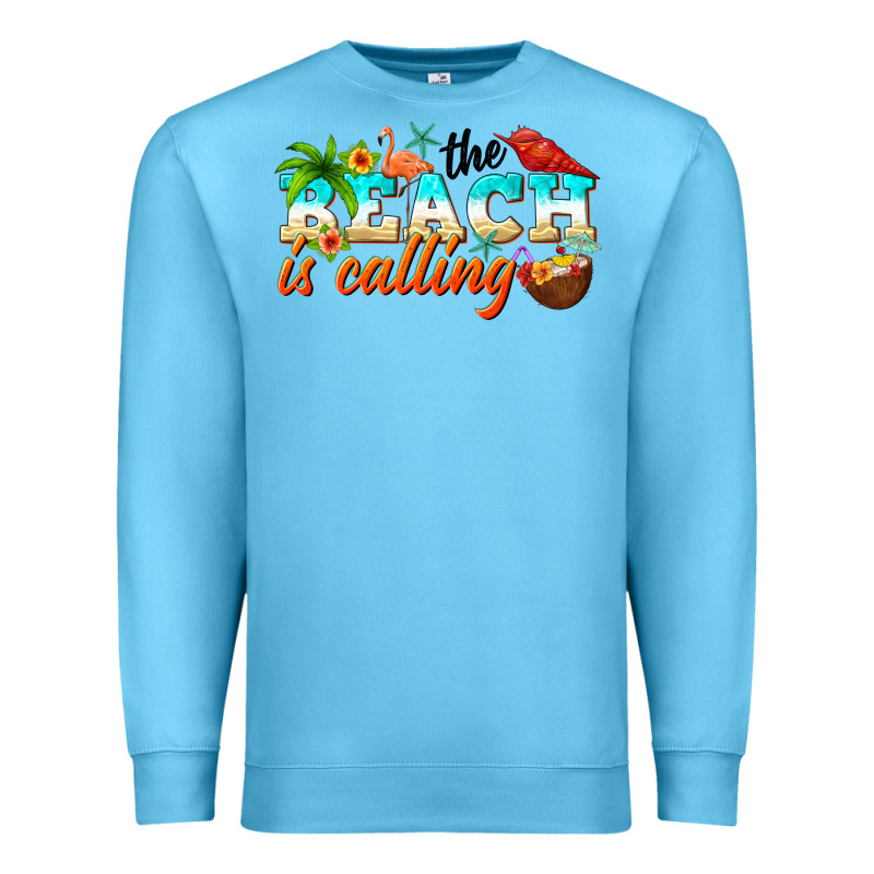 The Beach Is Calling Premium Sweatshirt by NancyCooperArtShop | Teevron