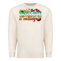 Sandshell the beach is calling Premium Sweatshirt - NancyCooperArtShop