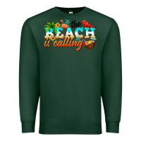 Sports Green the beach is calling Premium Sweatshirt - NancyCooperArtShop