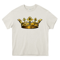 Cream crown Heavy Core Tee - BarkalooDesign