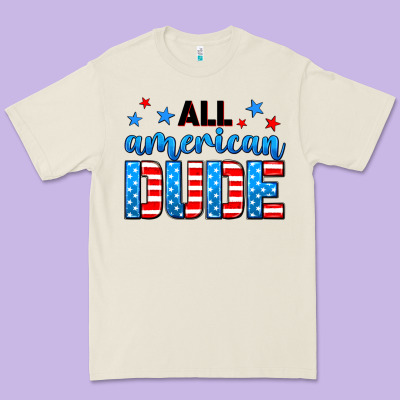 All American Dude Premium Tee Designed By Neo Western